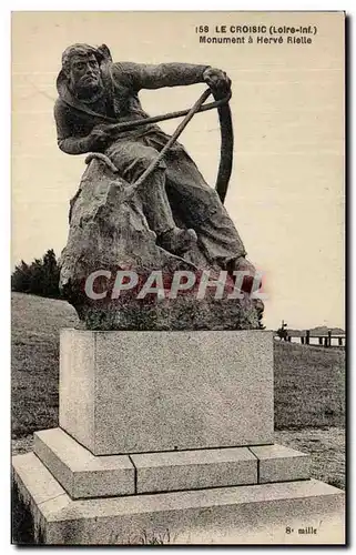 Cartes postales Le Croisic (Loire inf) Monument a Herve Rielle