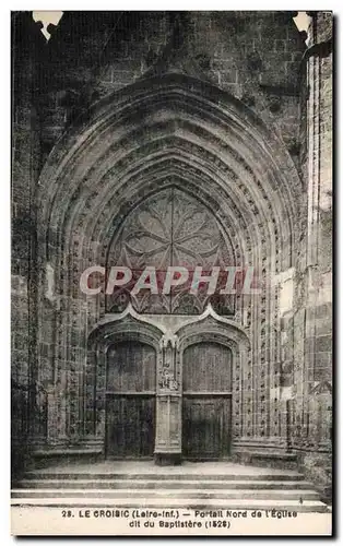 Ansichtskarte AK Le Croisic (Loire inf) Portall Nord de I Eglise