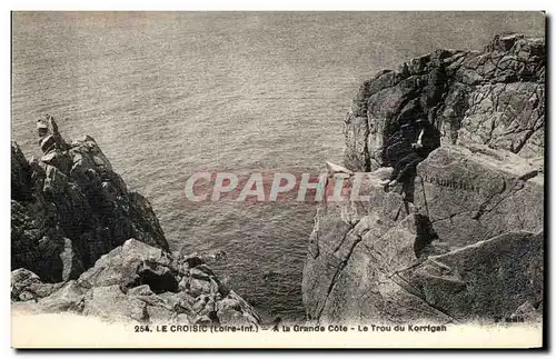 Ansichtskarte AK Le Croisic (Loire inf) A la Grande Cote Le Trou du Korrigan