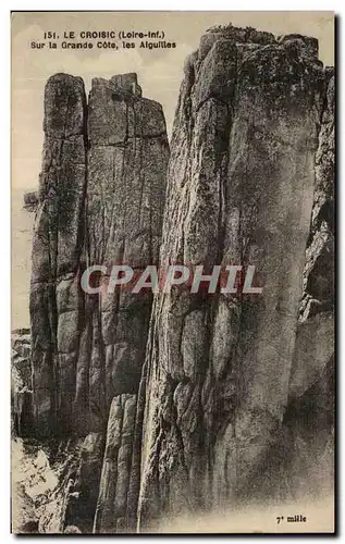 Ansichtskarte AK Le Croisic (Loire inf) Sur la Grande Cote Les Aiguilles