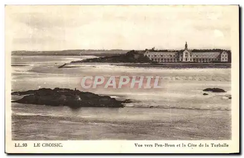 Cartes postales Le Croisic Vue Vers Pen Bron et la Cote de la la Turballe