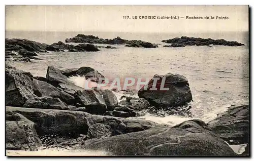 Cartes postales Le Croisic (Loire inf) Rochers de la Pointe