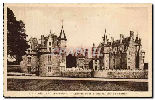 Cartes postales Missillac (Loire inf) Chateau de la Bretesche cote de I Entree