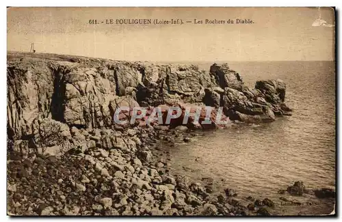 Cartes postales Le Pouliguen (Loire Inf) Les Rochers du Diable