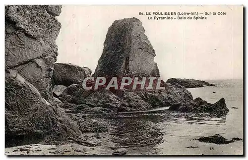 Cartes postales Le Pouliguen (Loire Inf) Sur la Cote La Pyramide Bale du Sphinx