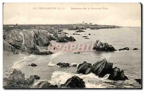 Cartes postales Le Pouliguen (Loire Inf) Rochers de la Grande Cote