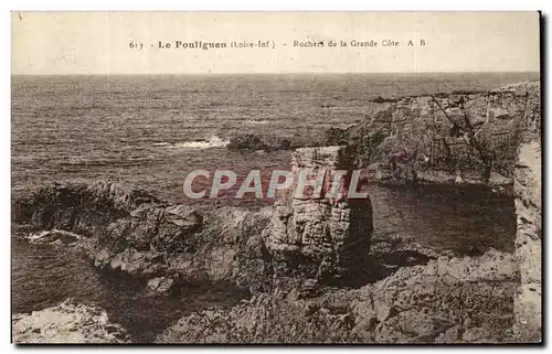 Cartes postales Le Pouliguen (Loire Inf) Rochers de la Grande Cote