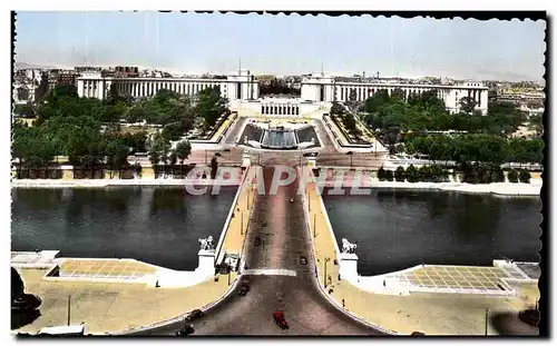 Ansichtskarte AK Paris Les jardins du Trocadero et le palais de Chaillot