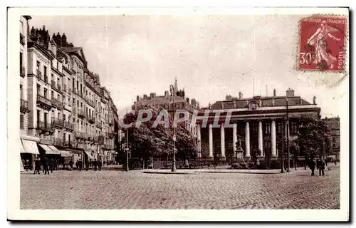 Cartes postales Nants Place de la Bourse vers la Rue du la Fosse