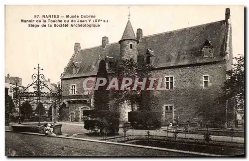 Cartes postales Nantes Musee Dobree Manoir de la Touche Siege de la societe archeologique