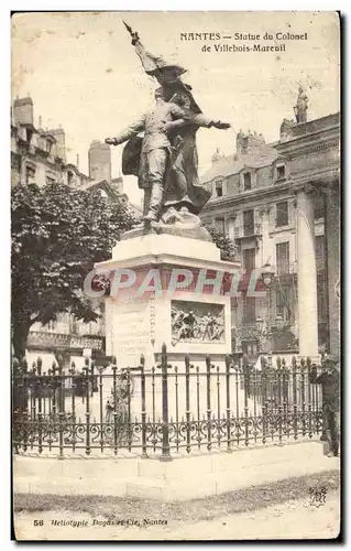 Ansichtskarte AK Nantes Statue du Colonel de Villebois Mareuil