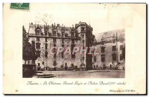 Ansichtskarte AK Nantes Le Chateau grand Logis et Palais Ducal (XV e siecle)