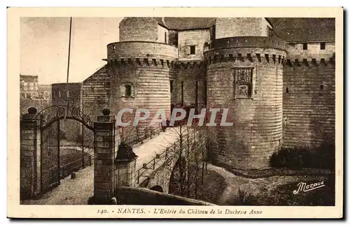 Ansichtskarte AK Nantes L Entree du Chateau de la Duchesse Anne