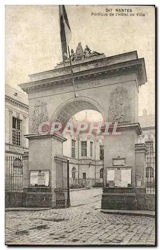 Cartes postales Nantes Portique de l Hotel de Ville