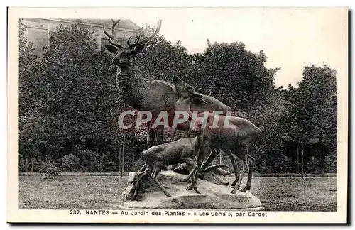 Ansichtskarte AK Nantes Au Jardin des Plantes Les Cerfs par Gardet