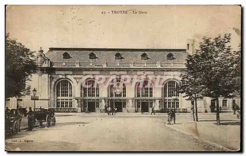 Cartes postales Troyes La Gare