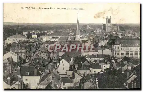 Cartes postales Troyes Panorama Est Vue prise de la Madeleine