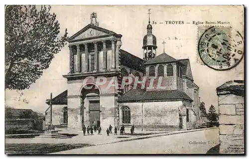 Cartes postales Troyes Eglise Saint Martin