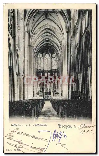 Ansichtskarte AK Interieur de la Cathedrale Troyes