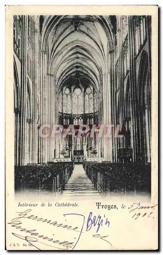 Cartes postales Interieur de la Cathedrale Troyes