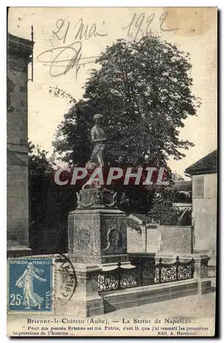 Cartes postales Brienne le Chateau La Statue de Napoleon