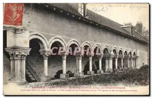 Cartes postales Brienne le Chateau Ruihes de l Ancienne Abbaye de Basse Fontaine