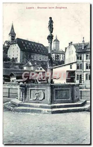 Cartes postales Luzern Brunnen beim Zeughaus