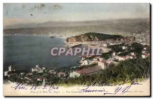 Cartes postales Nice et la baie des Anges Vue generale