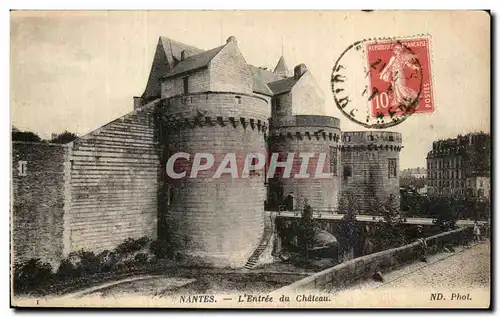 Cartes postales Nantes L Entree du Chateau