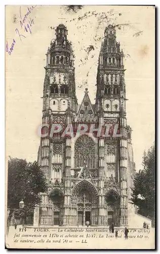 Cartes postales Tours La Cathedrale Saint Galien