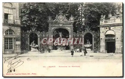 Cartes postales Nancy Fontaine de Neptune