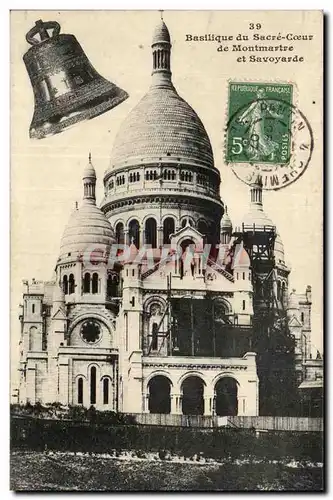 Cartes postales Basilique du Sacre Coeur de Montmartre et Savoyarde