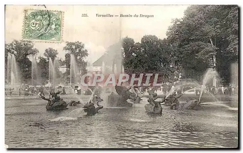 Cartes postales Versailles Bassin du Dragon