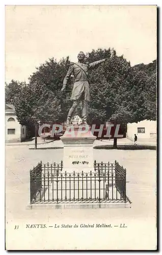 Ansichtskarte AK Nantes La Statue du Generale Mellinet