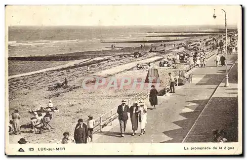 Cartes postales Luc Sur Mer La Promenade de la digue