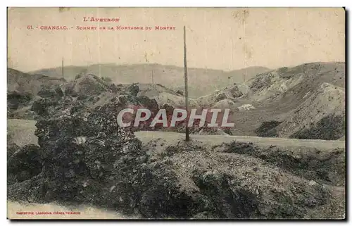 Ansichtskarte AK L Aveyron Cransac Sommet De La Montagne Du Montat