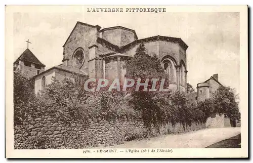 Ansichtskarte AK L Auvergne Pittoresque Herment L Eglise (cote de I Abside)