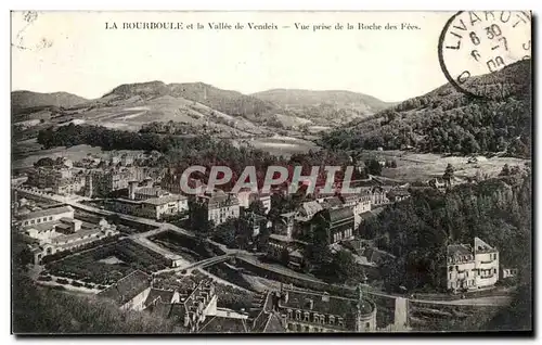 Cartes postales La Bourboule et la vallee de vendeix Vue prise de la roche des fees