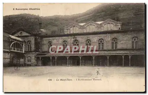 Cartes postales L Auvergne illustree Le Mont Dore l Etablissement Thermal