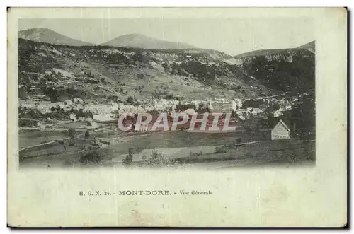 Cartes postales Mont Dore Vue Generale