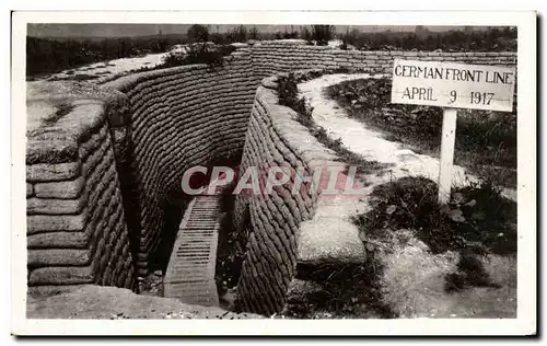 Cartes postales Cote De Vimy Tranchees allemande de ligne Vimy Ridge German First Line Trenches Militaria