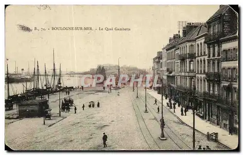 Cartes postales Boulogne sur Mer Le Quai Gambetta