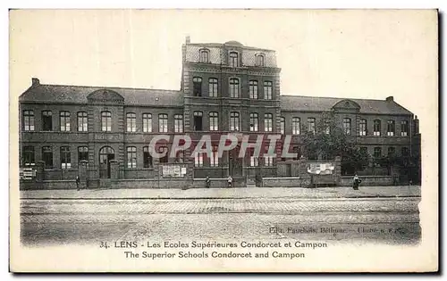 Cartes postales Lens Les Ecoles Superieures Condorcet et campon The Superior Schools Condorcet and campon