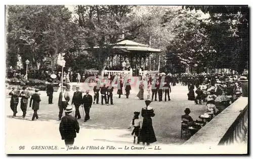 Cartes postales Grenoble Jardin de I&#34hotel de Ville Le Concert