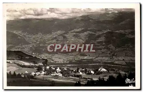 Moderne Karte saint Hilaire du Touvet Vue generale prise des Sanas Au fond la vallee du Gresivaudan et l Iser