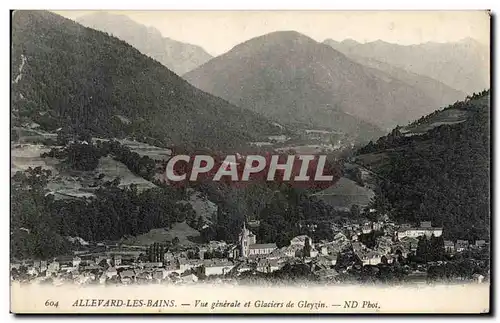 Cartes postales Allevard Les Bains Vue generale et Glaciers de Gleyin