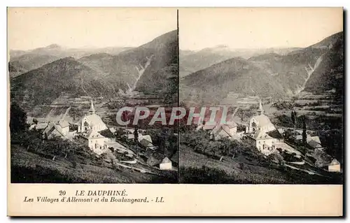 Cartes postales Le Dauphine Les Villages d Allemont et du Boulangeard