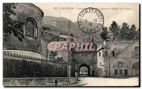 Ansichtskarte AK Grenoble Ancienne St Laurent et Eglise St Laurent