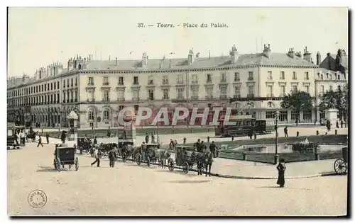 Cartes postales Tours Place du Palais