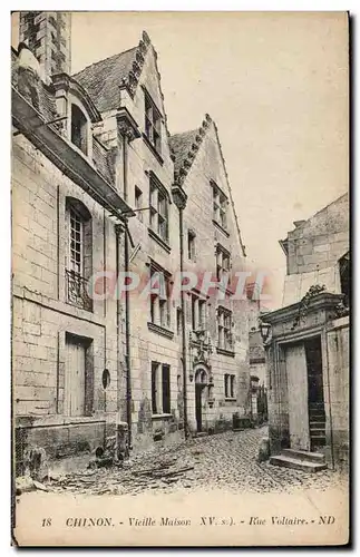 Cartes postales Chinon Vielle Maison Rue Voltaire